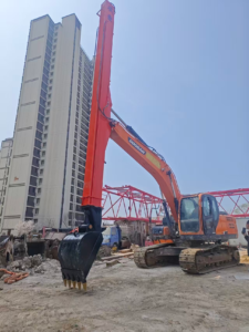 2 sections telescopic arm for excavator